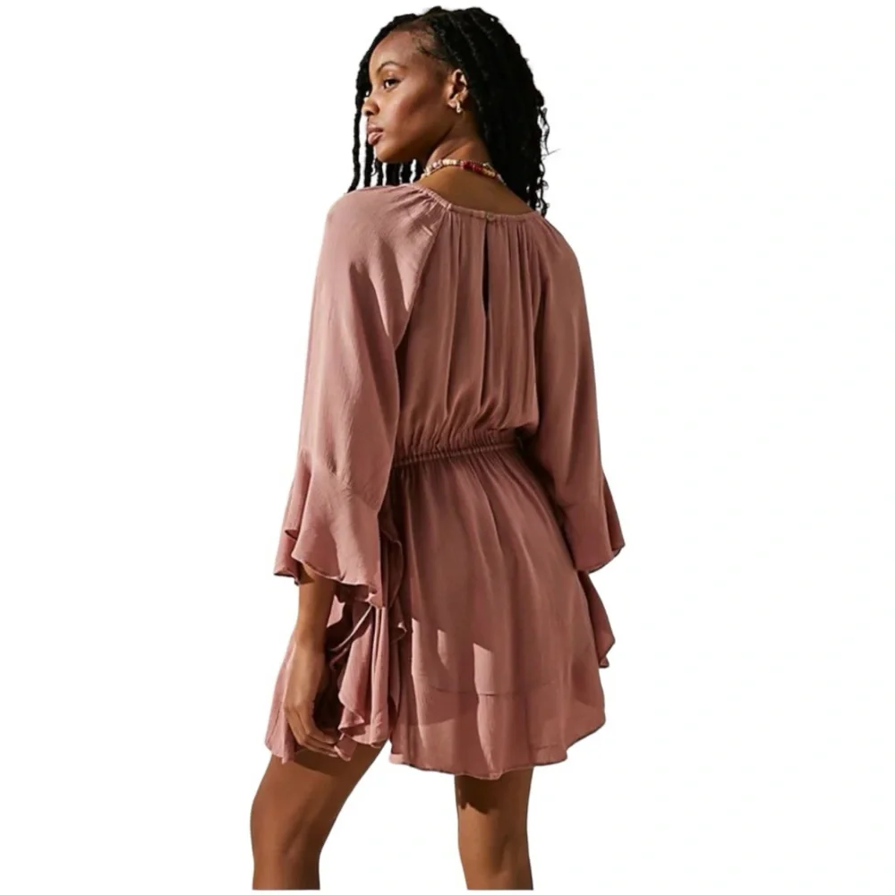 Free People The Right Decision Pink Mini Dress Size Extra Small
